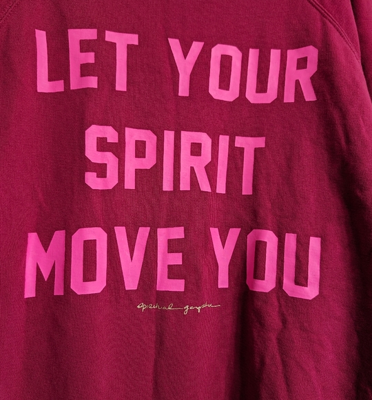 Peloton Spiritual Gangster Oversized Crewneck Pullover Sweatshirt Womens Medium - Picture 3 of 5